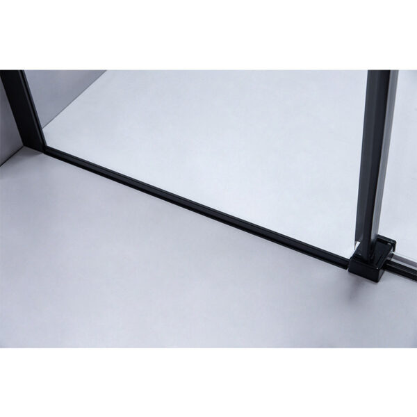 Shower door sliding SH03D black 1150-1200mm