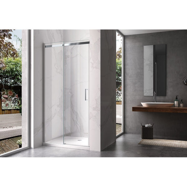 Shower door sliding KZ09A chrome 950-1000mm glass 8mm