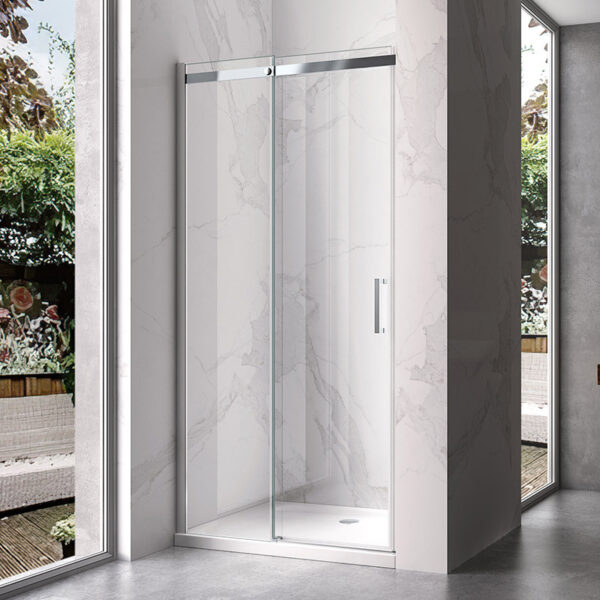 Shower door sliding KZ09B chrome 1050-1100mm glass 8mm