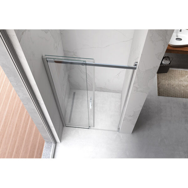 Shower door sliding KZ09B chrome 1050-1100mm glass 8mm