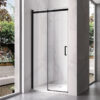 Shower door sliding KZ09E black 1350-1400mm glass 8mm