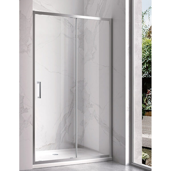 Shower door sliding KZ14B chrome 1050-1100mm glass 6mm