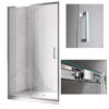 Shower door sliding KZ14B chrome 1050-1100mm glass 6mm