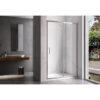 Shower door sliding KZ14C chrome 1150-1200mm glass 6mm