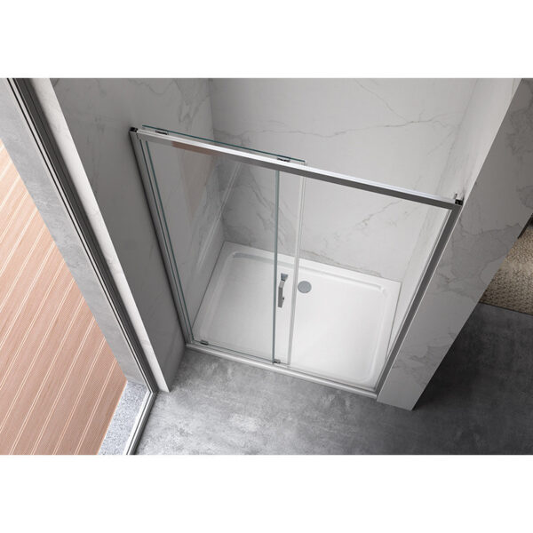 Shower door sliding KZ14C chrome 1150-1200mm glass 6mm