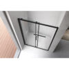 Shower door sliding KZ14C black 1150-1200mm glass 6mm