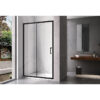Shower door sliding KZ14D black 1250-1300mm glass 6mm
