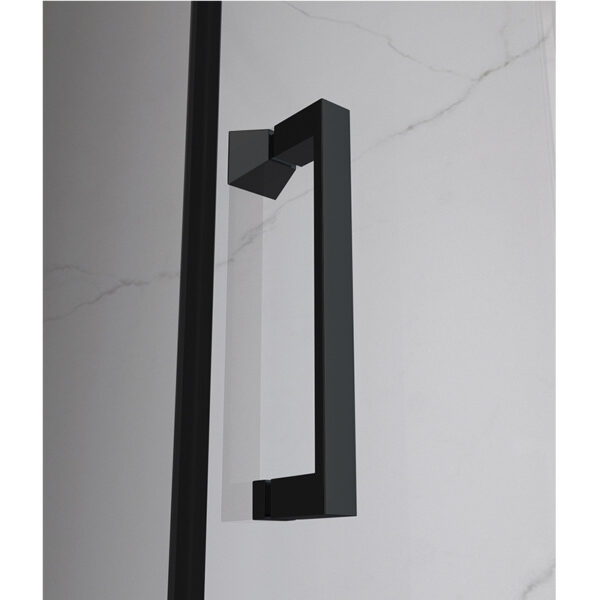 Shower door sliding KZ14E black 1350-1400mm glass 6mm