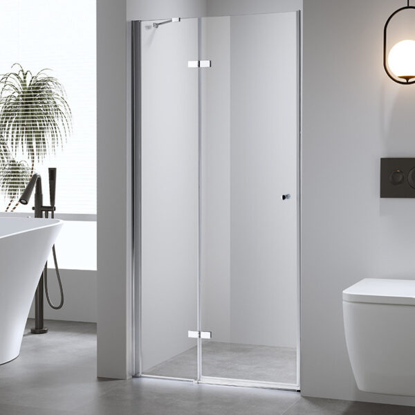 Shower door hinged shower screen SH06B 900mm glass 6mm