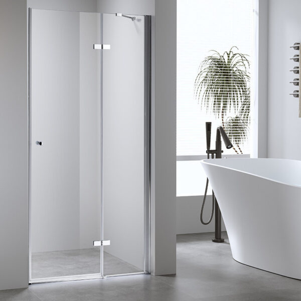 Shower door hinged shower screen SH06B 900mm glass 6mm
