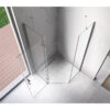 Pentagonal Shower Cabin KZ10B Chrome 900x900mm