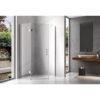 Pentagonal Shower Cabin KZ10B Chrome 900x900mm