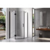 Pentagonal Shower Cabin KZ10B Black 900x900mm