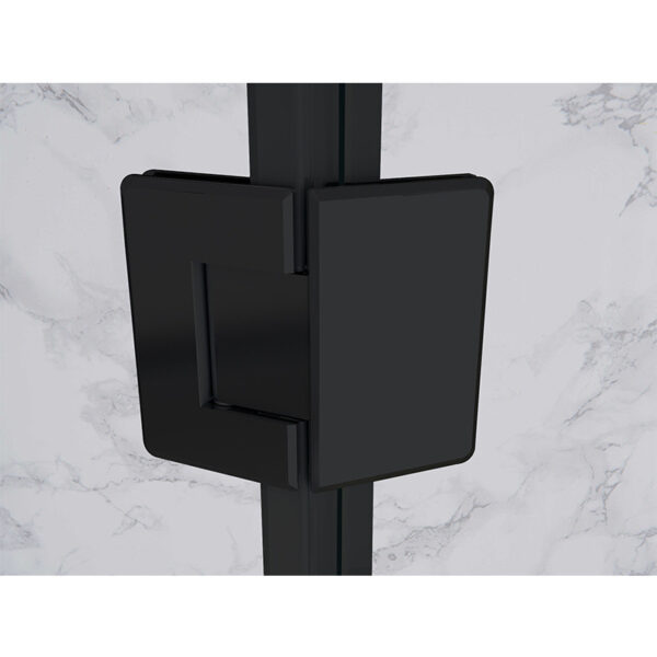 Pentagonal Shower Cabin KZ10B Black 900x900mm