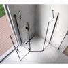 Pentagonal Shower Cabin KZ10B Black 900x900mm