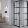 Square shower cabin R-BS10A Black 800x800mm