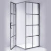 Square shower cabin R-BS10A Black 800x800mm