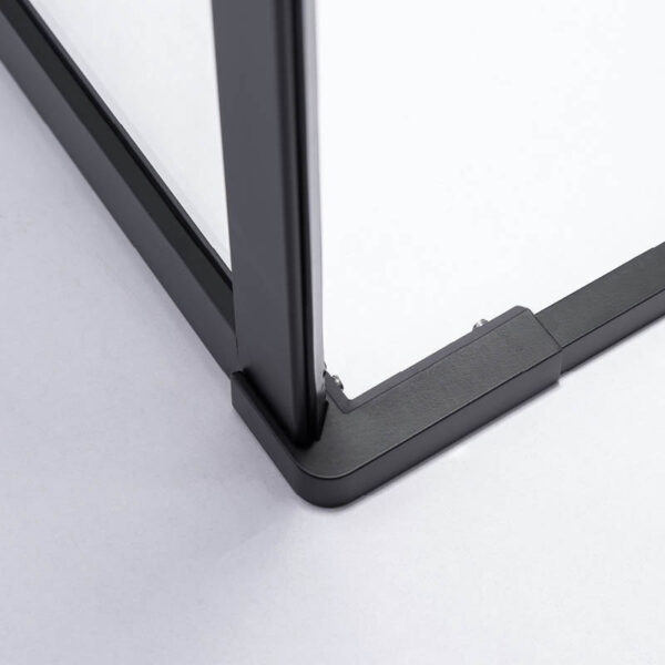 Square shower cabin R-BS10A Black 800x800mm