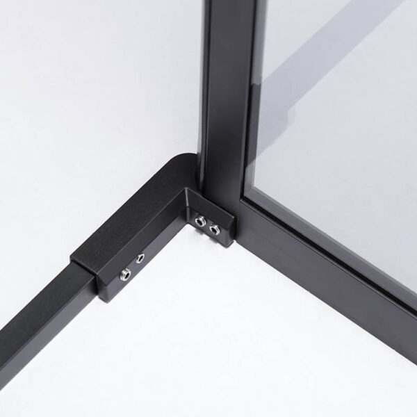 Square shower cabin R-BS10A Black 800x800mm