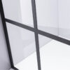 Square shower cabin R-BS10A Black 800x800mm