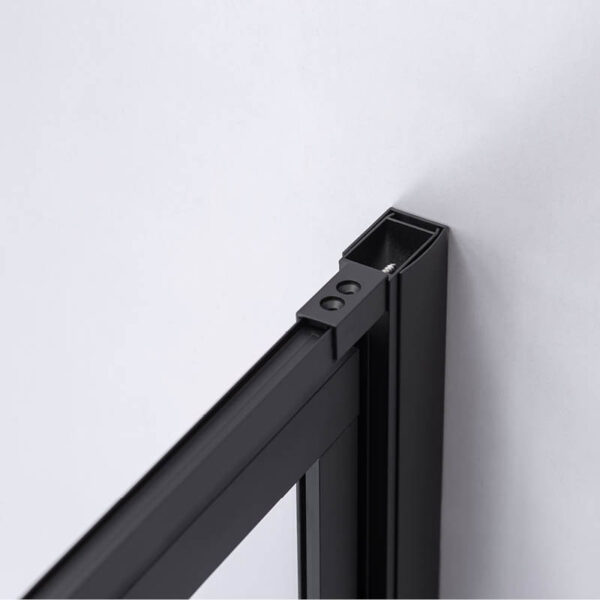 Square shower cabin R-BS10A Black 800x800mm