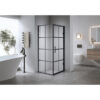 Square shower cabin R-BS10B Black 900x900mm
