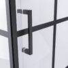 Square shower cabin R-BS10B Black 900x900mm