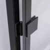 Square shower cabin R-BS10B Black 900x900mm