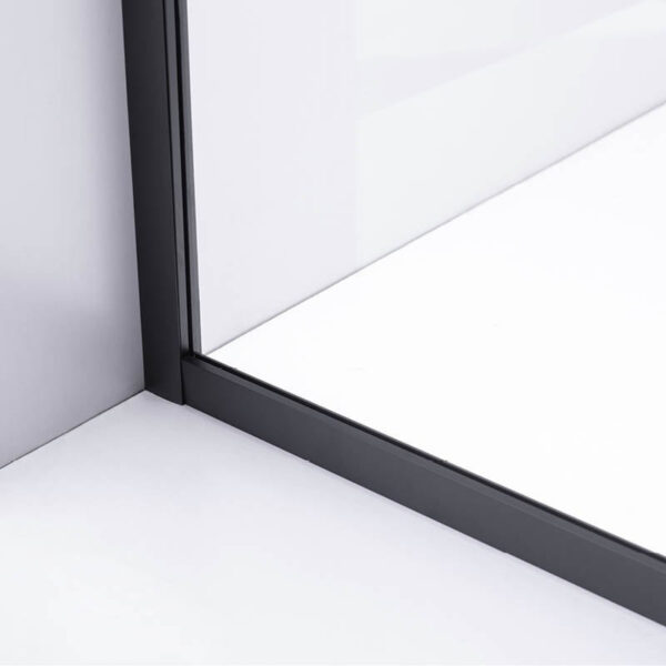 Square shower cabin R-BS10B Black 900x900mm