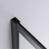 Square shower cabin R-BS10B Black 900x900mm