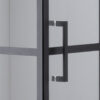 Square shower cabin R-BS10B Black 900x900mm