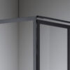 Square shower cabin R-BS10B Black 900x900mm