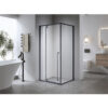 Square shower cabin R-BS11A Black 800x800mm