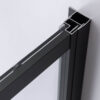 Square shower cabin R-BS11B Black 900x900mm