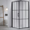 Square shower cabin R-BS13B Black 900x900mm