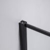 Square shower cabin R-BS13B Black 900x900mm
