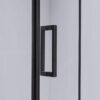 Square shower cabin R-BS13B Black 900x900mm