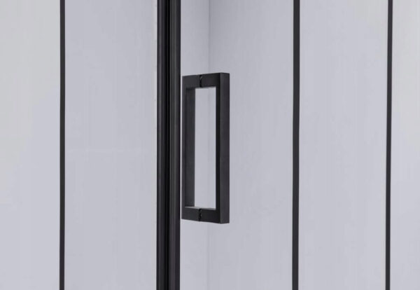 Square shower cabin R-BS13B Black 900x900mm