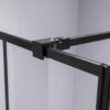 Square shower cabin R-BS13B Black 900x900mm
