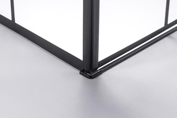 Square shower cabin R-BS13B Black 900x900mm