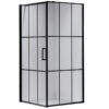 Square shower cabin R-BS13B Black 900x900mm
