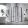 Square shower cabin R-BS13A Black 800x800mm