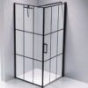 Square shower cabin R-BS13A Black 800x800mm