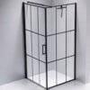 Square shower cabin R-BS13A Black 800x800mm
