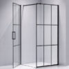 Square shower cabin R-BS13A Black 800x800mm