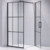 Square shower cabin R-BS13A Black 800x800mm