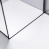 Square shower cabin R-BS13A Black 800x800mm