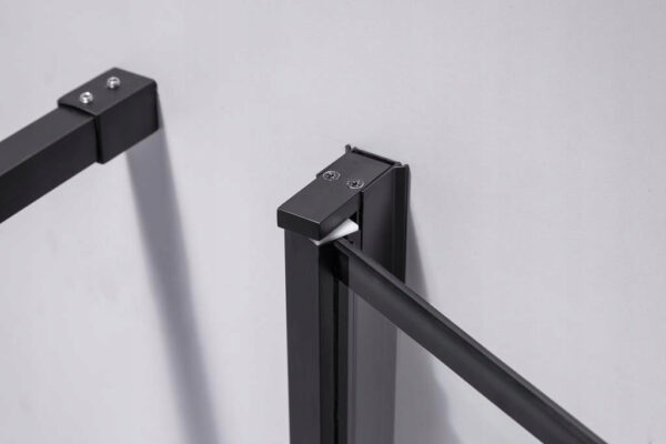 Square shower cabin R-BS13A Black 800x800mm