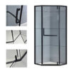 Pentagonal Shower Cabin KZ4026A 800x800mm Glass 8mm