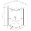 Quadrant Shower Cabin Q-BS01B 900x900mm